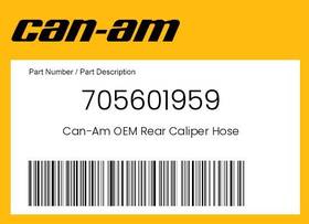 705601959 Can-am Genuine Rear Caliper Hose -