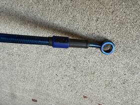 400sm-brake-lines-blue Core.moto Coremoto Suzuki Drz 400 Steel Braided Front Brake Line