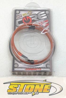 Cb4000 Core Moto Usa Custom Built Brake Line Hose 39 Inch Stainless Steel Braided 10mm Banjo
