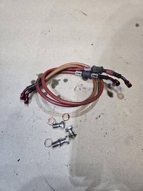 Zx6r-brake-lines-gr-09 Core.moto 09-12 Kawasaki Zx6 Zx6r Brake Lines Front Braided Steel Kit #165 2010 2011 2012