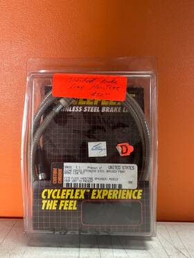 29632 Custom Chrome Stainless Steel Braided Brake Line Kit For Softail Flsts 1997-2003