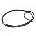 D344-black Galfer Front Steel Braided Brake Line Standard Length Black