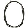 Db117-f-bk Streamline Front Steel Braided Brake Line Standard Length Black