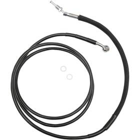 0661-0028 Drag Specialties Black Coated Stainless Hydraulic Clutch Lines 6 Inch -