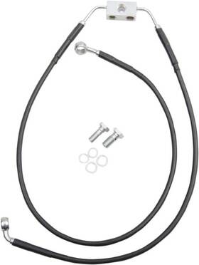 1005744 Drag Specialties Ds Vinyl Brake Line Kit Abs Front Upper/lower 4 Inch Harley Fxdb Street Bob 12-16