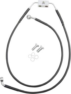 1005746 Drag Specialties Ds Vinyl Brake Line Kit Abs Front Upper/lower 6 Inch Harley Fxdb Street Bob 12-16