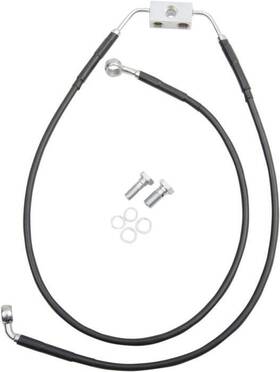 1005748 Drag Specialties Ds Vinyl Brake Line Kit Abs Front Upper/lower 8 Inch Harley Fxdb Street Bob 12-16