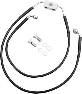 1005784 Drag Specialties Ds Vinyl Brake Line Kit Abs Front Upper/lower 8 Inch Harley Fxdwg Wide Glide 12-16