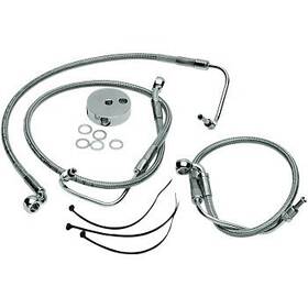 1204-02756 Drag Specialties 1204-2756 Stainless Steel Brake Line Kit