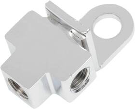 138910 Drag Specialties Ds Brake Line T-junction Inverted Flare Center Npt Chrome Harley Davidson