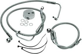 142868 Drag Specialties Ds Braided Brake Line Kit Front Harley Davidson Flhr/flhrci/fltr #142868