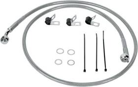 143600 Drag Specialties Ds Braided Brake Line Kit Front Harley Flst/flstc/flstci/flstf/flstfi/flsti
