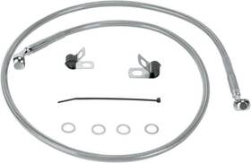 143601 Drag Specialties Ds Braided Brake Line Kit Front Harley Davidson Sportster 883 04-09/1200 04-10
