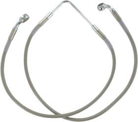 143606 Drag Specialties Ds Braided Brake Line Kit Front Harley Dyna Street Bob Fxdb 2007/fxdbi 2006