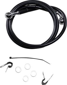 143635 Drag Specialties Ds Vinyl Brake Line Kit Front 10 Inch Harley Sportster Xl883/xl883l Low/xl883n Iron