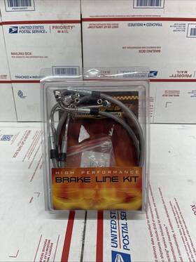 143679 Drag Specialties Ds Braided Brake Line Kit Non-abs Front 2 Inch Harley Davidson #143679