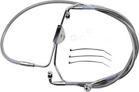 143680 Drag Specialties Ds Braided Brake Line Kit Non-abs Front 4 Inch Harley Davidson #143680