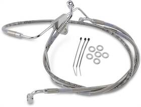 143686 Drag Specialties Ds Braided Brake Line Kit Front 6 Inch Harley Davidson Electra Glide/street Glide