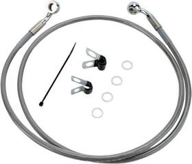 143694 Drag Specialties Ds Braided Brake Line Kit Front 2 Inch Harley Sportster 883/xl883l Low/xl883n Iron
