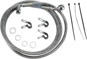 143708 Drag Specialties Ds Braided Brake Line Kit Front 10 Inch Harley Davidson Heritage Softail/fatboy