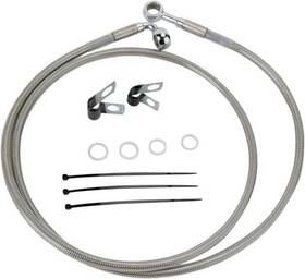 143713 Drag Specialties Ds Braided Brake Line Kit Front 6 Inch Harley Davidson Softail/dyna #143713
