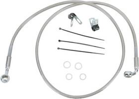143732 Drag Specialties Ds Braided Brake Line Kit Front 10 Inch Harley Davidson Dyna Low Rider Fxdl/fxdli