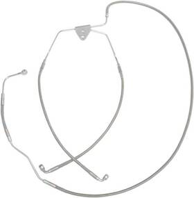 143773 Drag Specialties Ds Braided Brake Line Kit Abs Front Lower Harley Davidson #143773