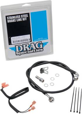 143784 Drag Specialties Ds Vinyl Brake Line Kit Rear Harley Softail Fxstb/fxstbi/fxstc/fxsts/fxstsb