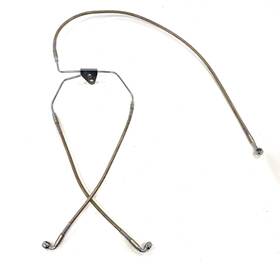 1741-1794 Drag Specialties Stainless Braided Front Brake Line Cable 08-13 Harley Touring