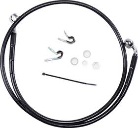 Ft04-ft10 Drag Specialties 1741-2529 Brake Line - Front Black 6 Inch Xl