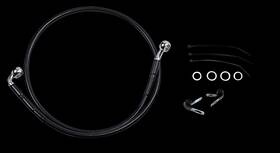 640112-blk Drag Specialties 1741-2556 Brake Line - Front Upper Black