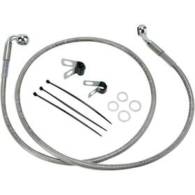 1741-2684 Drag Specialties 10 Inch Brake Line - Front Stainless Steel Fxd 00-5