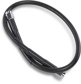 1741-2709 Drag Specialties Black 20 Inch Brake Line - Dot -3 An Universal