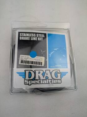 Drag Specialties 1741-3814 4 Inch Black Vinyl Abs Brake Line For Dyna Fxd Harley