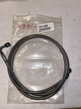 1741-4181 Drag Specialties Stainless Brake Line 12 To 14 Ape Hangers