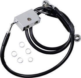 1741-5309 Drag Specialties Brake Line - Front 8 Inch Black Xl