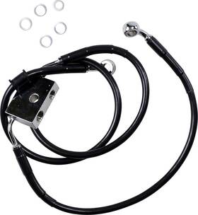 1741-5311 Drag Specialties Extended Length Stainless Steel Front Brake Line