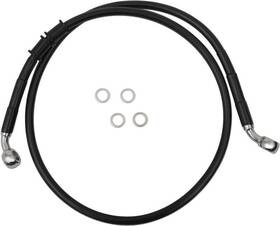 1741-5363 Drag Specialties Brake Line - Front 6 Inch Black Xl