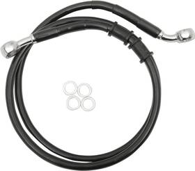 1741-5393 Drag Specialties Brake Line - Front 8 Inch Black Xl