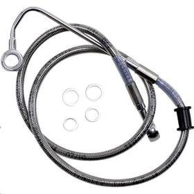 1741-5754 Drag Specialties Standard Length Upper Front Stainless Steel Brake Lin