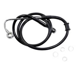 1741-5763 Drag Specialties Brake Line - 15-17 Softail Black 8 Inch