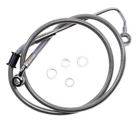 1741-5769 Drag Specialties Brake Line - 15-17 Softail Stainless Steel 10 Inch
