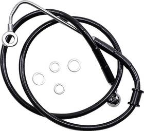 Ft15-ft17 Drag Specialties 1741-5775 Brake Line - 10 Inch Black Softail