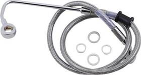 1741-5776 Drag Specialties Standard Length Front Stainless Steel Brake Line Kit