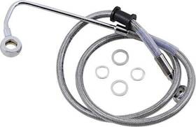 1741-5777 Drag Specialties Extended Stainless Steel Front Brake Line Kit