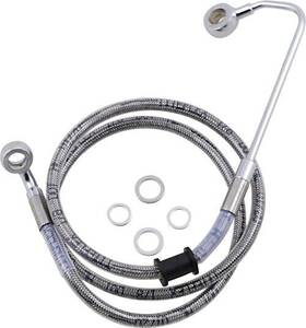 1741-5780 Drag Specialties Extended Stainless Steel Front Brake Line Kit