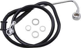 1741-5783 Drag Specialties Extended Stainless Steel Front Brake Line Kit-black