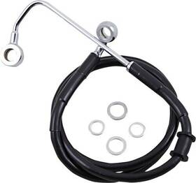 1741-5787 Drag Specialties Extended Stainless Steel Front Brake Line Kit