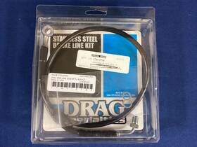 1741-5795 Drag Specialties New In Package Brake Line - 18 Softail Black 2 Inch