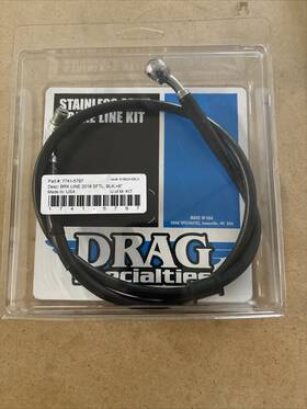 1741-5797 Drag Specialties - Extended Stainless Steel Front Brake Line Kit